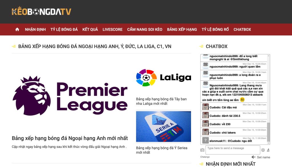 Keobongdatv là nền tảng soi kèo bóng đá uy tín